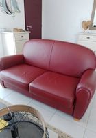 Canapé cuir rouge... ANNONCES Bazarok.fr
